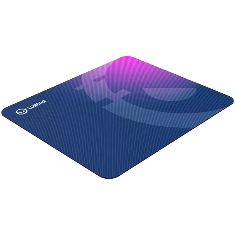 Alfombrilla gaming Lorgar Main 135 azul violeta 500x420 mm