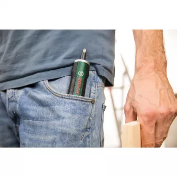 Atornillador a batería Bosch PushDrive 360 rpm verde 3,6 V batería