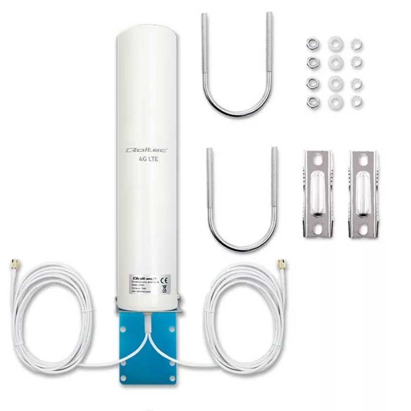 Antena doble 4G-LT omnidireccional QOLTEC 57045 12 dBi