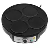 Adler AD 3093 Crepera eléctrica de doble cara 2 en 1, 1600 W, negro