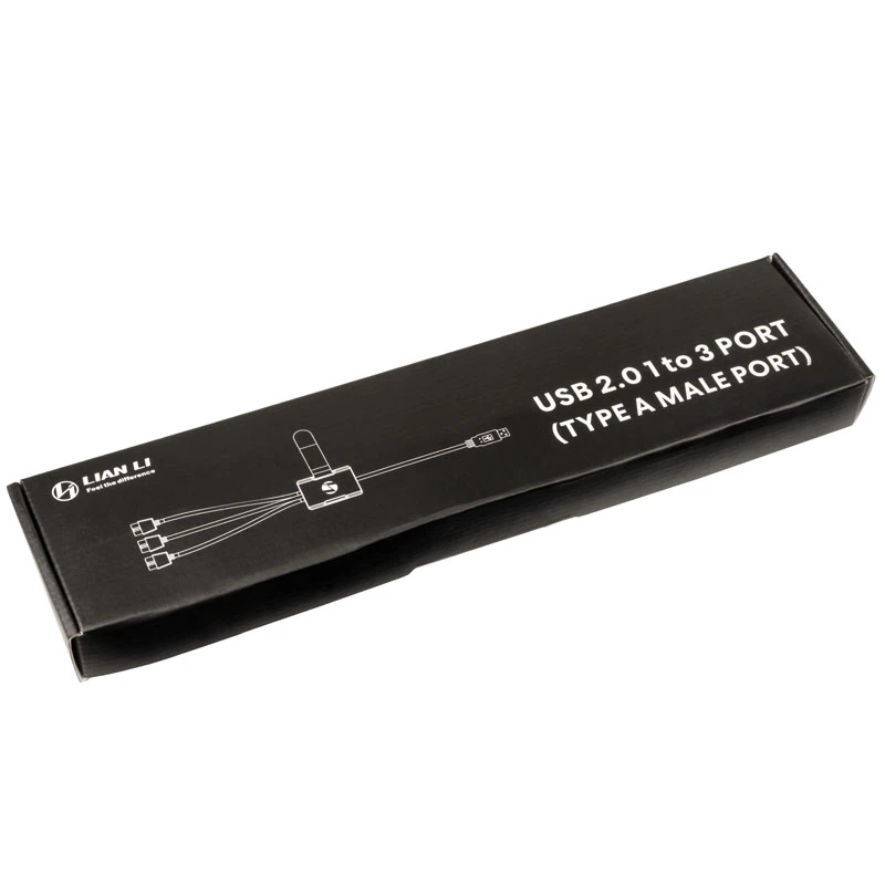 Hub USB Lian Li PW-U2TPAB Type-A macho 1 a 3 IDC 9-Pin