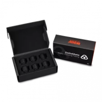 Thermal Grizzly DeltaMate Extender MF14 – conector de refrigeración líquida, negro, 6 uds. (TG-DM-FIT-6007)