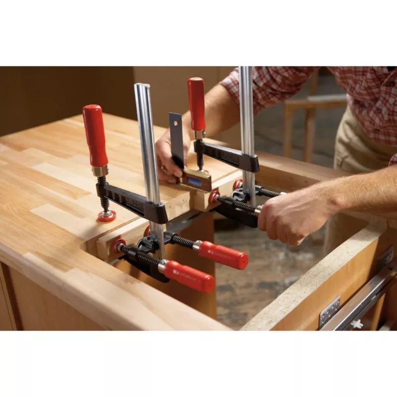 Abrazadera de esquina Bessey KT5-1CP – abrazadera angular para uniones de tableros y encolados