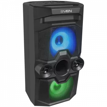 Altavoz SVEN PS-650, negro (50W, TWS, Bluetooth, FM, USB, microSD, pantalla LED, 4000mAh)