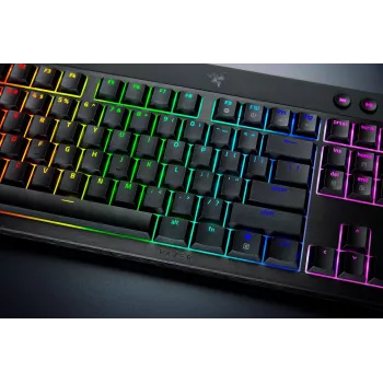 Teclado gaming Razer BlackWidow V4 Low-Profile HyperSpeed USB RF Wireless Bluetooth QWERTY US International Negro