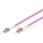 Goobay 95934 OM4 LC-LC Cable de conexión de fibra óptica, multimodo, violeta, 1 m