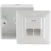Toma de red RJ-45 blanca ShiverPeaks BS74251-SET