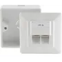 Toma de red RJ-45 blanca ShiverPeaks BS74251-SET