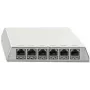 Panel de parcheo Rutenbeck PP-ClassEA iso-6 Ap rw 6x RJ-45 blanco puro
