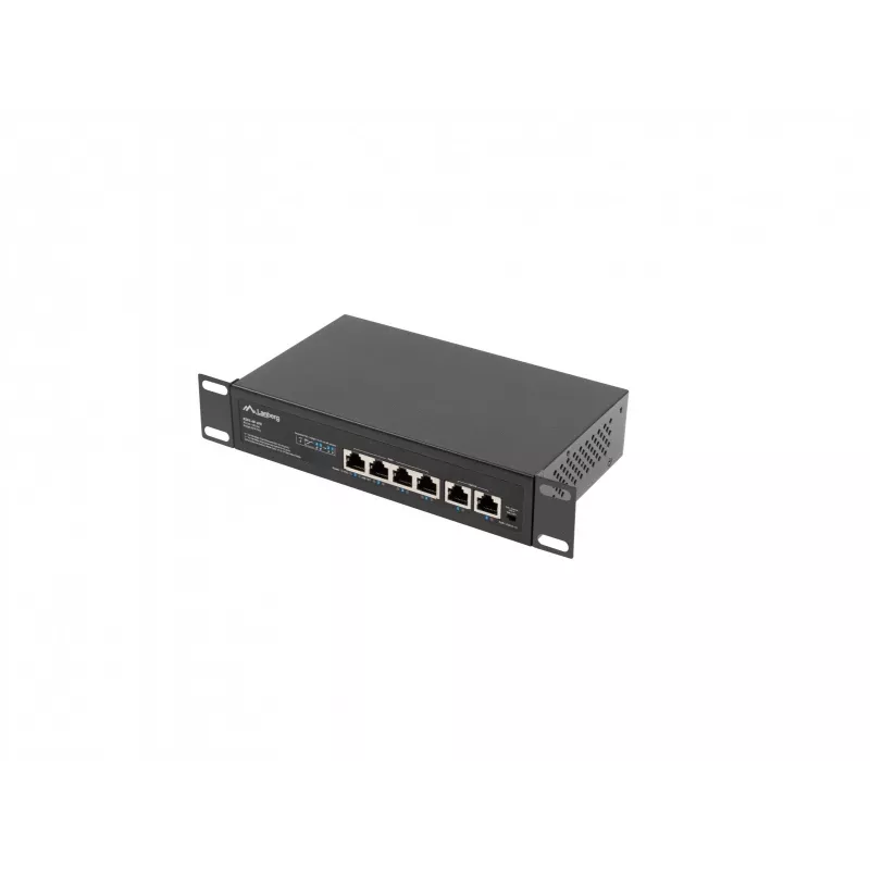 Switch Lanberg PoE+ rack 10/19 RSFE-4P-2FE-60