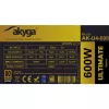 Fuente de alimentación ATX Akyga Ultimate AK-U4-600 600 W, 80 PLUS Bronze, PFC activo, ventilador de 120 mm