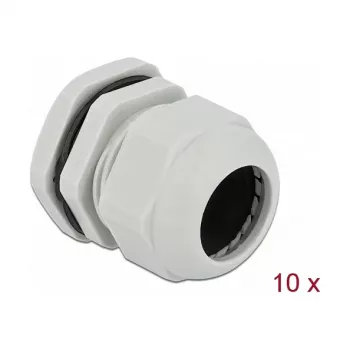Prensaestopas DeLOCK 60227 gris plástico 10 uds.