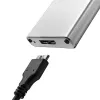 Carcasa de aluminio QOLTEC 51833 para SSD M.2, SATA a USB 3.0, compatible hasta 2 TB