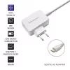 Qoltec 51039 adaptador de corriente 65 W USB-C PD, 5–20,3 V, 2–3,25 A, cable USB-C integrado, blanco
