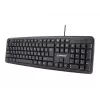 Teclado Gembird KB-U-103-RU oficina USB QWERTY inglés ruso negro
