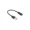 Cable USB Lanberg AD-UC-UA-03 USB 3.2 Gen 1 0,15 m