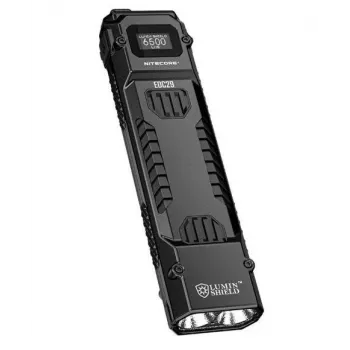 Linterna de mano Nitecore EDC29 carcasa de acero inoxidable, 2 LED, 15–6500 lm, IP54, recargable por USB