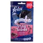 FELIX Play Tubes comida seca para gatos con pavo y jamón, 50 g