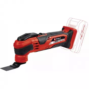 Herramienta multifunción a batería Power X-Change VARRITO, 18 voltios (rojo/negro, sin batería ni cargador, incl. accesorios)
