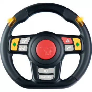 Volante con sonido (negro/rojo)
