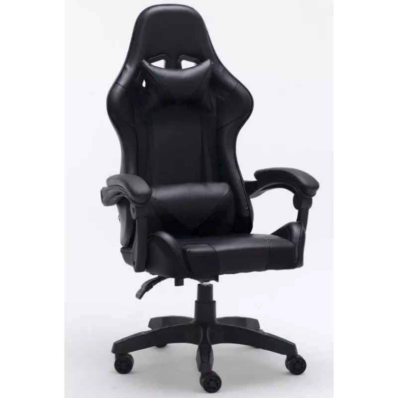 Silla de oficina/informática Topeshop FOTEL REMUS negro, asiento acolchado, respaldo acolchado
