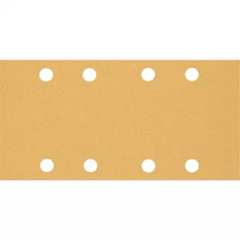 Hojas de lijado Bosch 93x186 mm K80, 50 unidades, 8 agujeros, para madera y barniz (Expert)