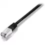 Equip Cat.5e SF/UTP cable de red cruzado, 1 m, 1 m, Cat5e, SF/UTP (S-FTP), RJ-45, RJ-45, negro