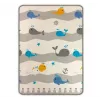 Esterilla de juego de espuma Play Foam Mat milly mally Modelo 4688 — esterilla de espuma enrollada con estampado de oso y ballena
