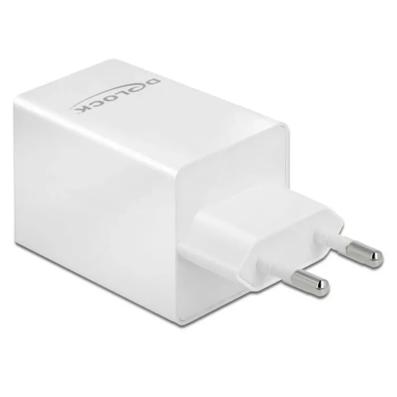 Cargador DeLOCK USB GaN cargador USB Type-C PD 3.0 y USB Type-A 48 W
