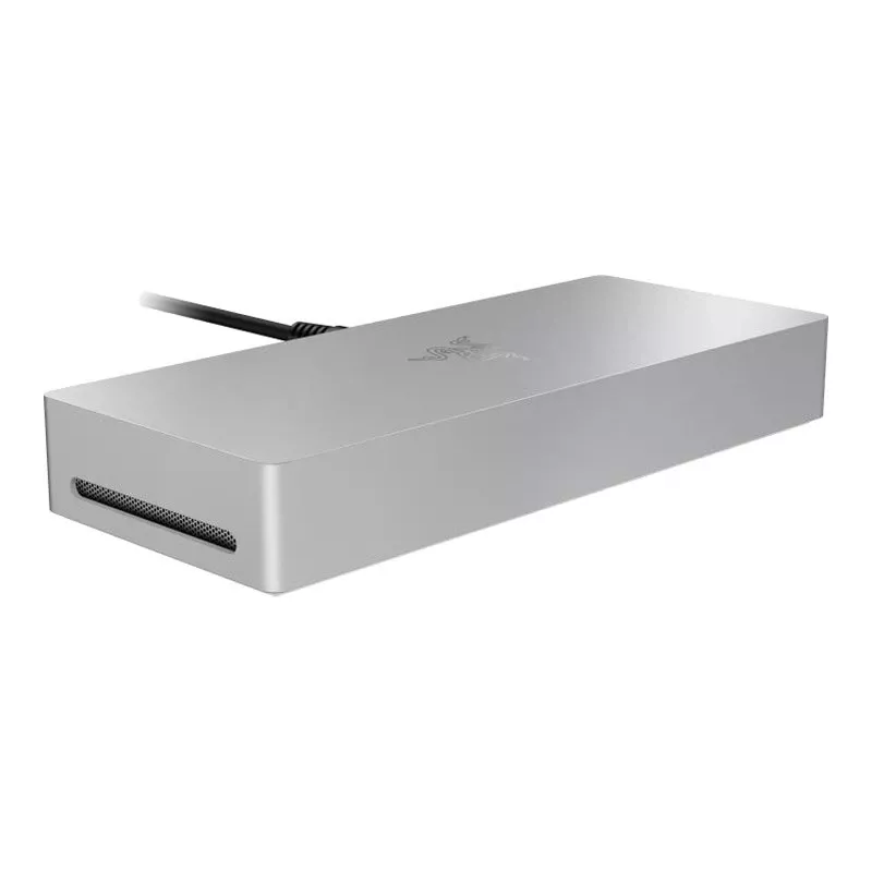 Razer Thunderbolt 5 Dock Mercury White — 4 puertos USB, 1 HDMI