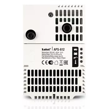 Fuente de alimentación Satel APS-612 con cable 265 V blanco 122 mm x 84 mm x 78 mm