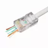 Conector de cables Gembird LC-PTU-01/100 8P8C RJ45 Transparente