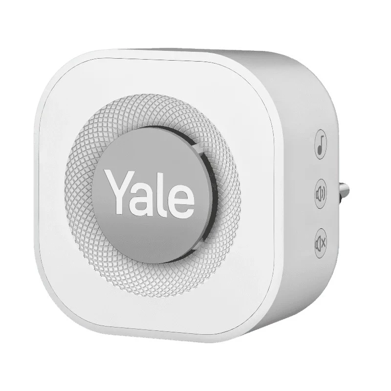 Timbre gong Yale gris, blanco