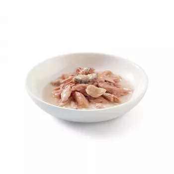 SCHESIR en caldo de cocción Atún con sardinas - Comida húmeda para gatos - 70 g