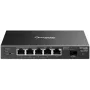 Switch de red TP‑LINK SG2206MP L2 Gigabit Ethernet PoE 5 puertos (5x Gigabit, 1x SFP, PoE+ 4 puertos, presupuesto 63W)