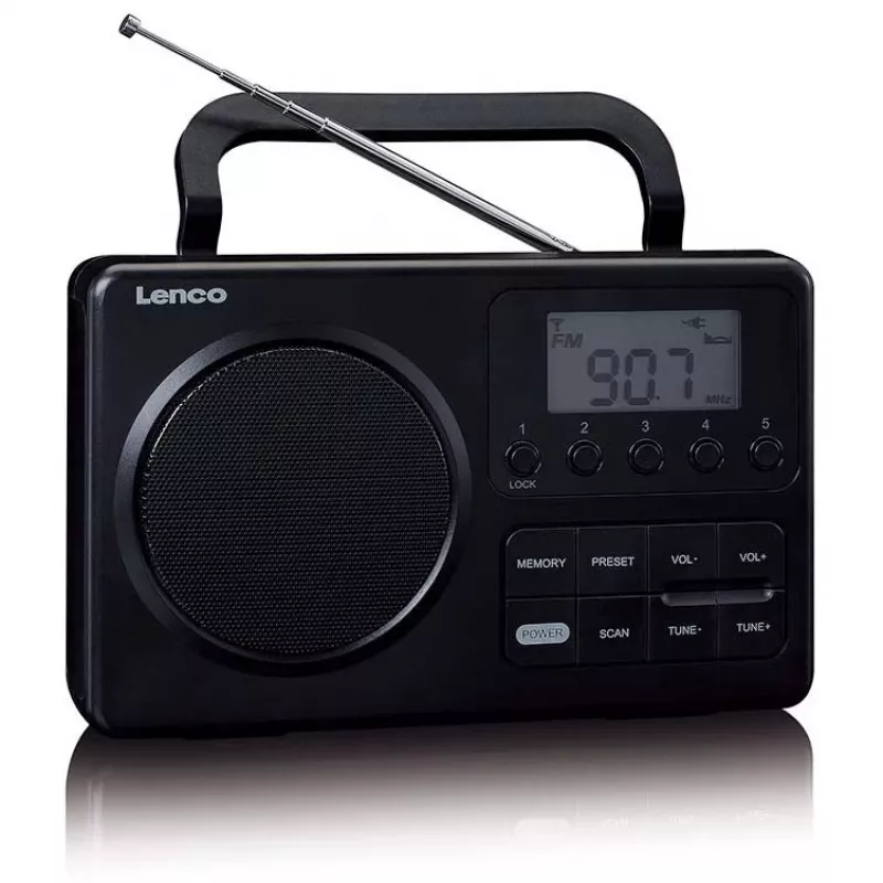 Lenco MPR-035BK radio, negra