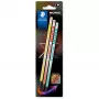 Lápiz de grafito Staedtler 181-HBBK3 HB multicolor