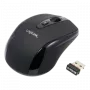 LogiLink Ratón óptico inalámbrico 2,4 GHz Mini - Ratón - óptico - 3 botones - inalámbrico - 2,4 GHz - receptor inalámbrico (USB) - Negro (ID0031)
