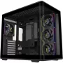 Elite 600 ARGB, caja torre negra, 2x vidrio templado