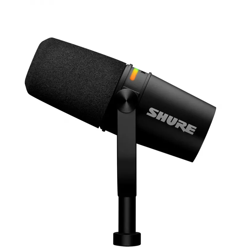 Shure MV7+-K - Micrófono para locución y canto con conexión XLR/USB-C, negro