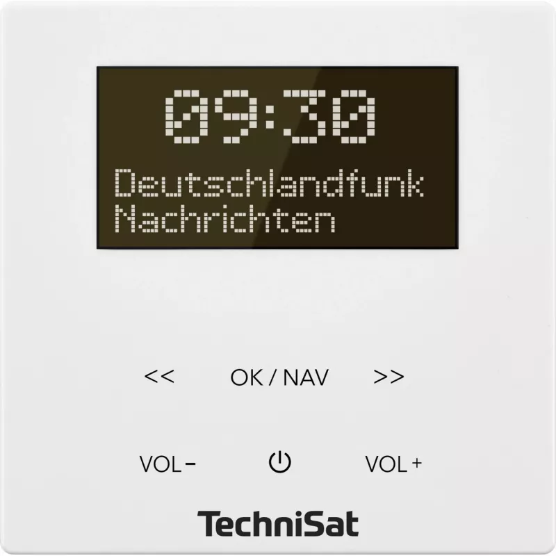 TechniSat DigitRadio UP 55 - radio DAB - 2 x 2 vatios - blanco (0001/3901)