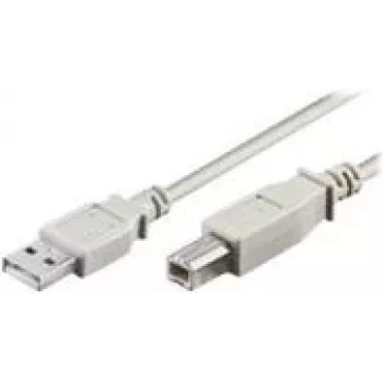 wentronic - cable USB - USB (macho) a USB Type-B (macho) - 1,8 m - gris (68712)