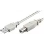 wentronic - cable USB - USB (macho) a USB Type-B (macho) - 1,8 m - gris (68712)