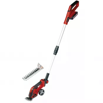Tijeras para césped y arbustos EINHELL GE-CG 18/100 Li 18 V Li-Ion 2,5 Ah — recortadora inalámbrica, cuchillas 100 mm