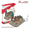 Puzle 3D cubicfun Catedral de Wawel – 101 piezas, maqueta