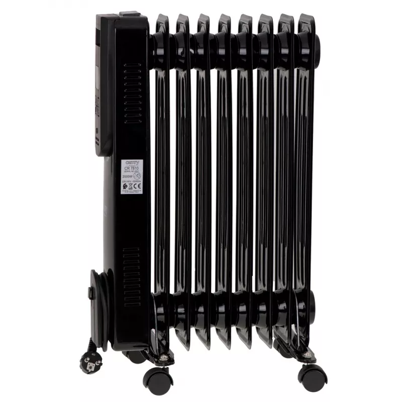 Camry | Calefactor | CR 7810 | Radiador de aceite | 2000 W | Número de niveles de potencia 3 | Negro