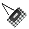 Manta de picnic PROMIS KP250, verde a rayas, 200 x 150 cm