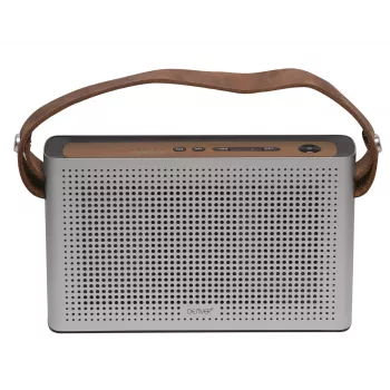 Altavoz portátil Denver BTS-200 MK2 Marrón, Plata
