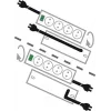 brennenstuhl Primera-Tec Comfort Switch Plus - protección contra sobretensiones - corriente alterna 250 V - 3500 vatios - tomas de salida: 7 - 2,0m - Alemania - negro