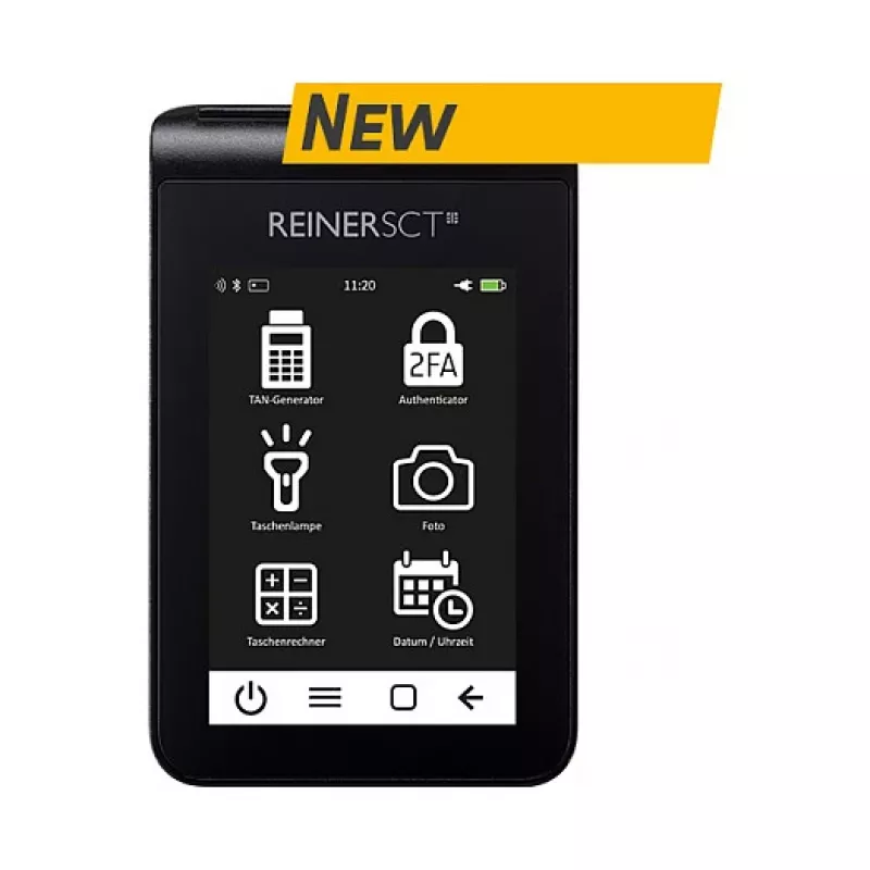 ReinerSCT tanJack deluxe Lector de tarjetas generador TAN, negro, USB Type-C